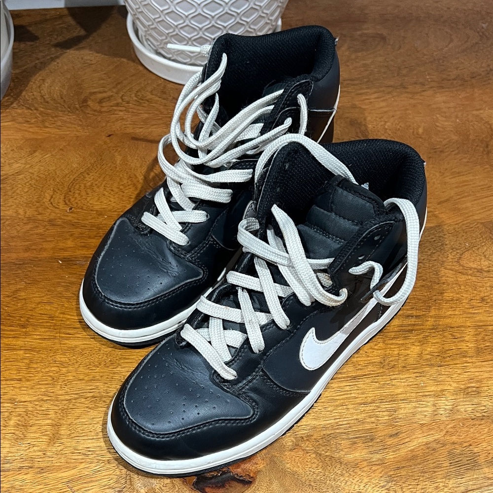 Nike High-Top Black and White Sneakers